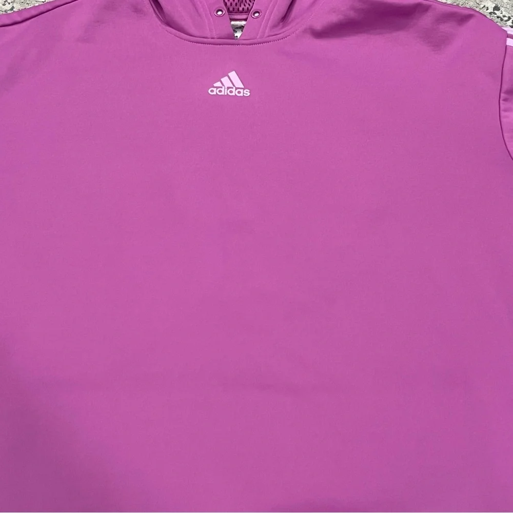 adidas Women’s Gear Up Hoodie Lilac Purple Soft Loose Fit XL - Picture 2 of 11